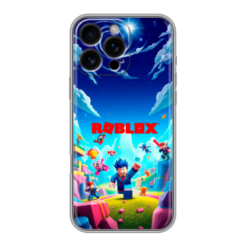Силиконовый чехол на Iphone 16 Pro Max с принтом Roblox Роблокс Силиконовый чехол на Iphone 16 Pro Max с принтом Roblox Роблокс