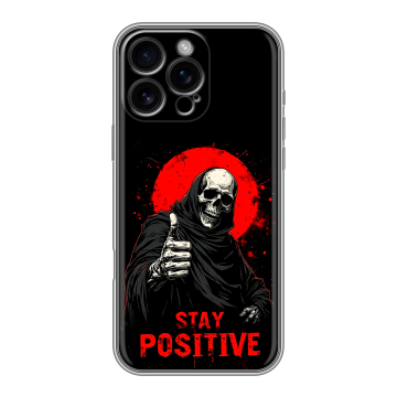 Силиконовый чехол на Iphone 16 Pro Max с принтом смешной скелет Силиконовый чехол на Iphone 16 Pro Max с принтом смешной скелет