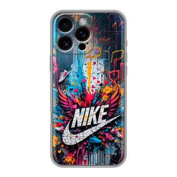 Силиконовый чехол на Iphone 16 Pro Max с принтом Nike Найк Силиконовый чехол на Iphone 16 Pro Max с принтом Nike Найк