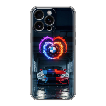 Силиконовый чехол на Iphone 16 Pro Max с принтом BMW БМВ Силиконовый чехол на Iphone 16 Pro Max с принтом BMW БМВ