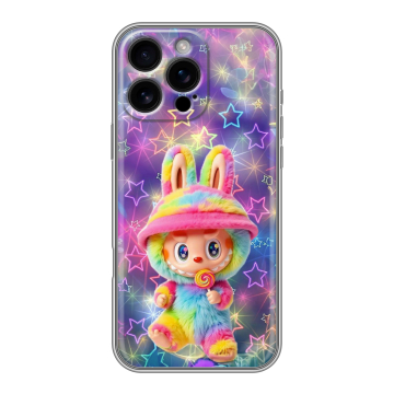 Силиконовый чехол на Iphone 16 Pro Max с принтом Labubu Лабубу Силиконовый чехол на Iphone 16 Pro Max с принтом Labubu Лабубу