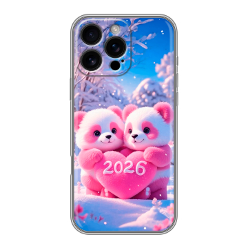 Силиконовый чехол на Iphone 16 Pro Max с принтом Новый год Силиконовый чехол на Iphone 16 Pro Max с принтом Новый год
