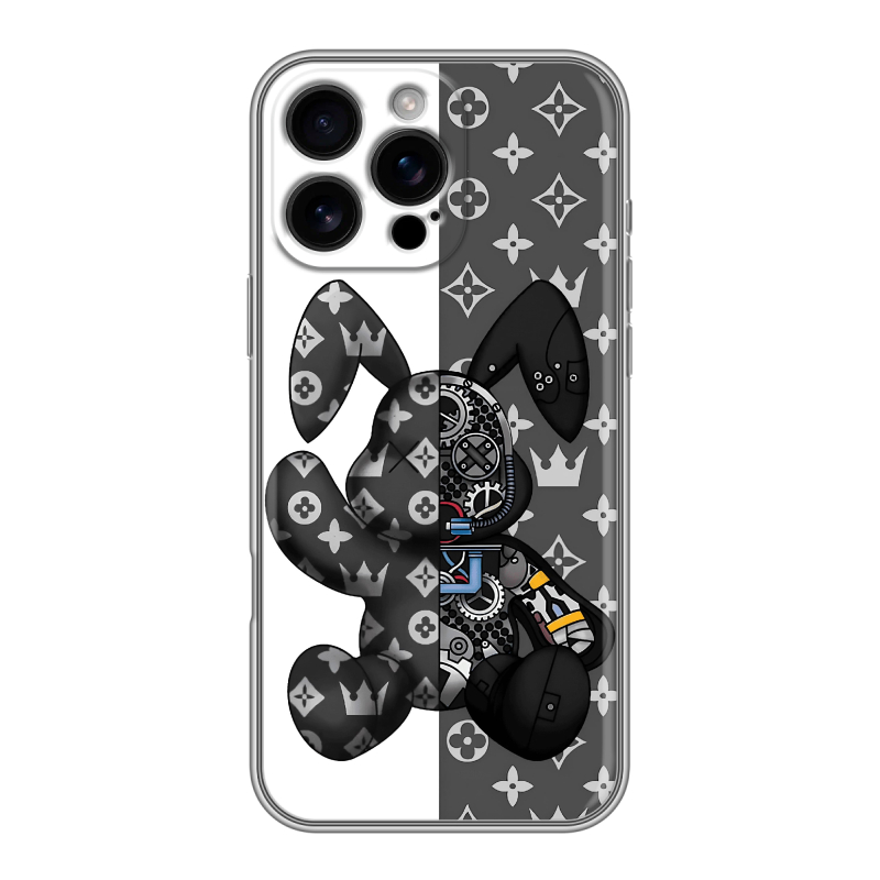 Силиконовый чехол на Iphone 16 Pro Max с принтом Луи робот Силиконовый чехол на Iphone 16 Pro Max с принтом Луи робот