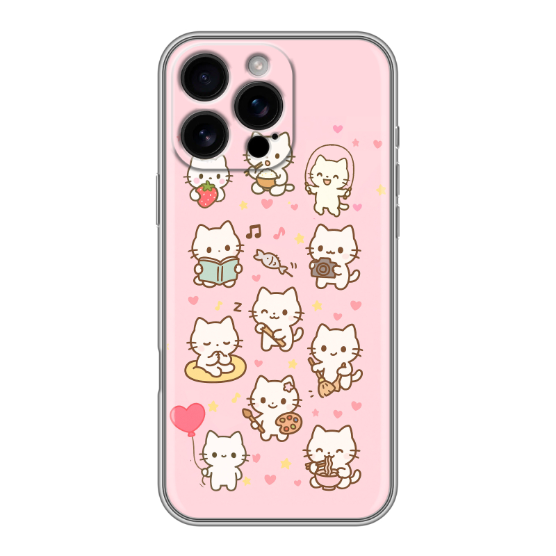 Силиконовый чехол на Iphone 16 Pro Max с принтом Hello Kitty Хелоу Кити Силиконовый чехол на Iphone 16 Pro Max с принтом Hello Kitty Хелоу Кити