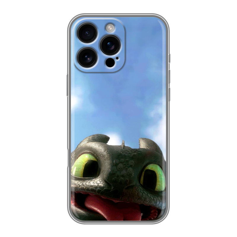 Силиконовый чехол на Iphone 16 Pro Max с принтом Как приручить дракона Силиконовый чехол на Iphone 16 Pro Max с принтом Как приручить дракона