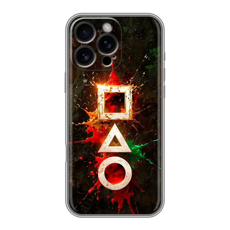Силиконовый чехол на Iphone 16 Pro Max с принтом Squid Game Игра кальмара Силиконовый чехол на Iphone 16 Pro Max с принтом Squid Game Игра кальмара