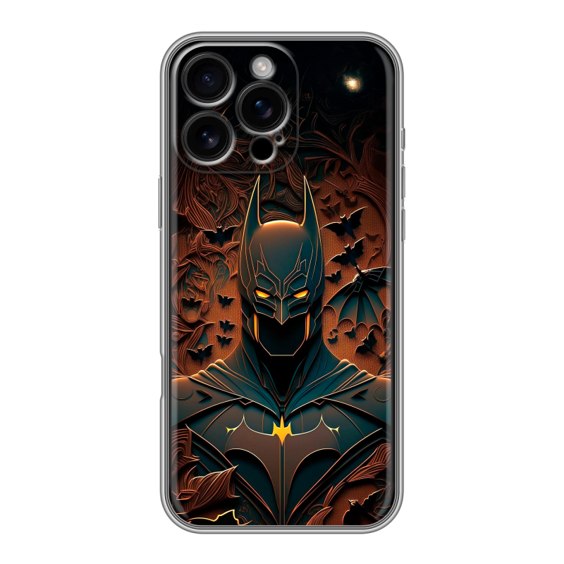 Силиконовый чехол на Iphone 16 Pro Max с принтом Batman Бэтмен Силиконовый чехол на Iphone 16 Pro Max с принтом Batman Бэтмен