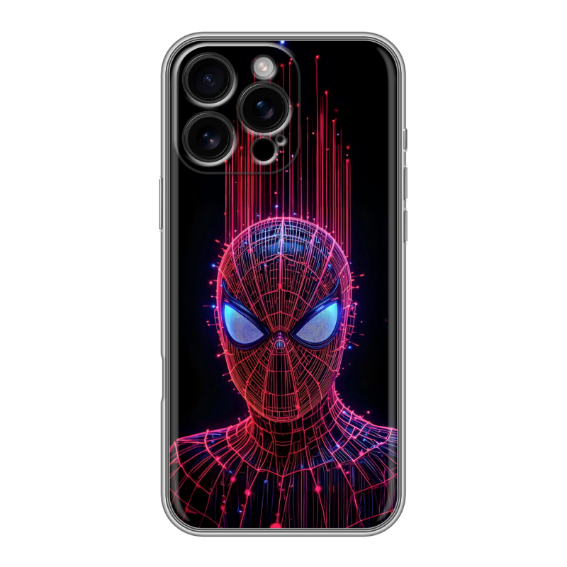 Силиконовый чехол на Iphone 16 Pro Max с принтом Spiderman Человек паук Силиконовый чехол на Iphone 16 Pro Max с принтом Spiderman Человек паук