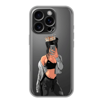 Силиконовый чехол на Iphone 16 Pro с принтом Женские принты Силиконовый чехол на Iphone 16 Pro с принтом Женские принты