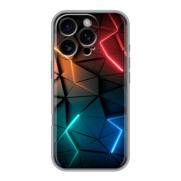 Силиконовый чехол на Iphone 16 Pro с принтом Абстракция неон Силиконовый чехол на Iphone 16 Pro с принтом Абстракция неон