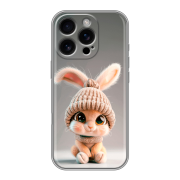 Силиконовый чехол на Iphone 16 Pro с принтом Кролик