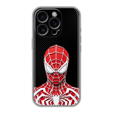 Силиконовый чехол на Iphone 16 Pro с принтом человек паук spiderman Силиконовый чехол на Iphone 16 Pro с принтом человек паук spiderman