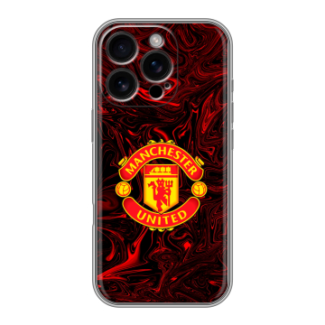 Силиконовый чехол на Iphone 16 Pro с принтом Manchester United