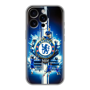Силиконовый чехол на Iphone 16 Pro с принтом Chelsea Челси
