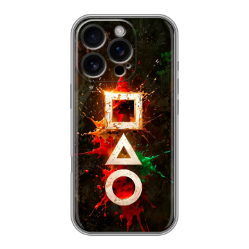 Силиконовый чехол на Iphone 16 Pro с принтом Squid Game Игра кальмара Силиконовый чехол на Iphone 16 Pro с принтом Squid Game Игра кальмара