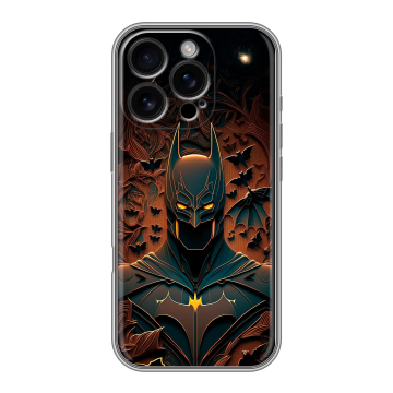Силиконовый чехол на Iphone 16 Pro с принтом Batman Бэтмен