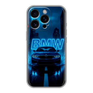 Силиконовый чехол на Iphone 16 Pro с принтом BMW БМВ Силиконовый чехол на Iphone 16 Pro с принтом BMW БМВ