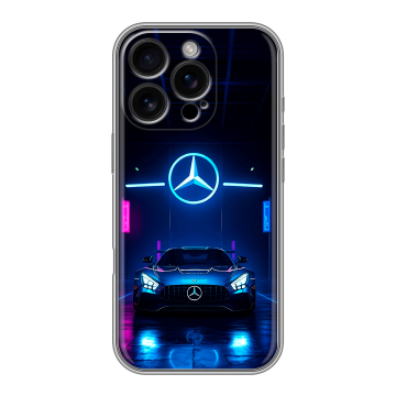 Силиконовый чехол на Iphone 16 Pro с принтом Mercedes Мерседес Силиконовый чехол на Iphone 16 Pro с принтом Mercedes Мерседес