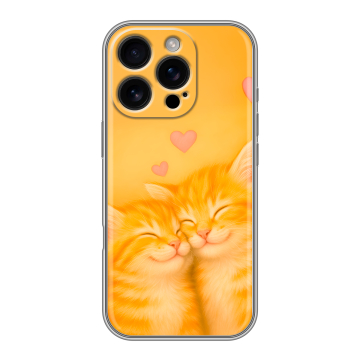 Силиконовый чехол на Iphone 16 Pro с принтом Милые котята Силиконовый чехол на Iphone 16 Pro с принтом Милые котята