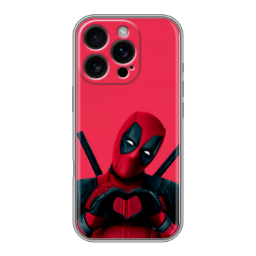 Силиконовый чехол на Iphone 16 Pro с принтом Дедпул Deadpool Силиконовый чехол на Iphone 16 Pro с принтом Дедпул Deadpool