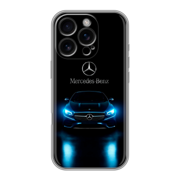 Силиконовый чехол на Iphone 16 Pro с принтом Mercedes Мерседес