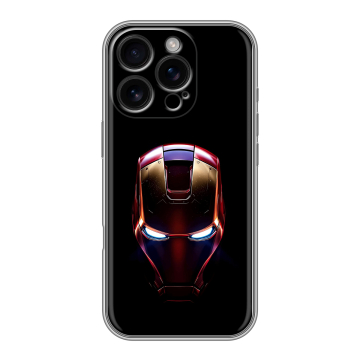 Силиконовый чехол на Iphone 16 Pro с принтом IronMan Железный человек Силиконовый чехол на Iphone 16 Pro с принтом IronMan Железный человек