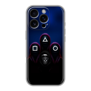 Силиконовый чехол на Iphone 16 Pro с принтом Игра Кальмара