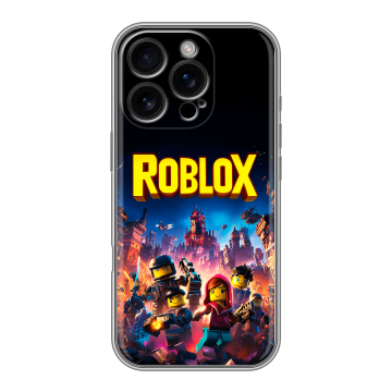 Силиконовый чехол на Iphone 16 Pro с принтом Roblox Роблокс Силиконовый чехол на Iphone 16 Pro с принтом Roblox Роблокс