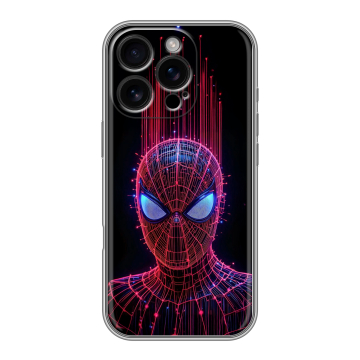 Силиконовый чехол на Iphone 16 Pro с принтом Spiderman Человек паук Силиконовый чехол на Iphone 16 Pro с принтом Spiderman Человек паук