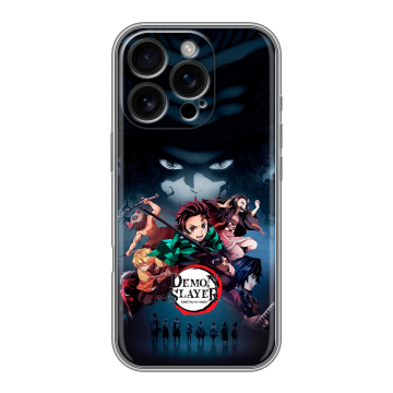 Силиконовый чехол на Iphone 16 Pro с принтом Demon Slayer Клинок рассекающий демонов Силиконовый чехол на Iphone 16 Pro с принтом Demon Slayer Клинок рассекающий демонов