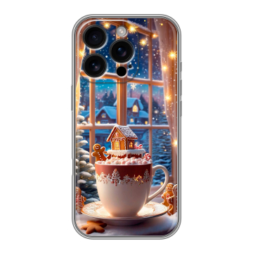 Силиконовый чехол на Iphone 16 Pro с принтом Новый год