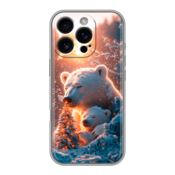 Силиконовый чехол на Iphone 16 Pro с принтом Новый год