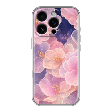 Силиконовый чехол на Iphone 16 Pro с принтом женский