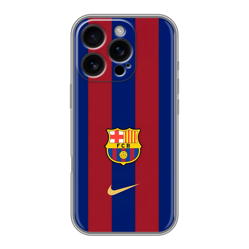 Силиконовый чехол на Iphone 16 Pro с принтом Барселона Barcelona Силиконовый чехол на Iphone 16 Pro с принтом Барселона Barcelona