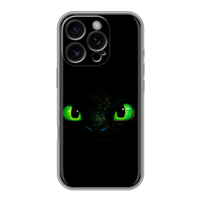 Силиконовый чехол на Iphone 16 Pro с принтом Как приручить дракона Силиконовый чехол на Iphone 16 Pro с принтом Как приручить дракона
