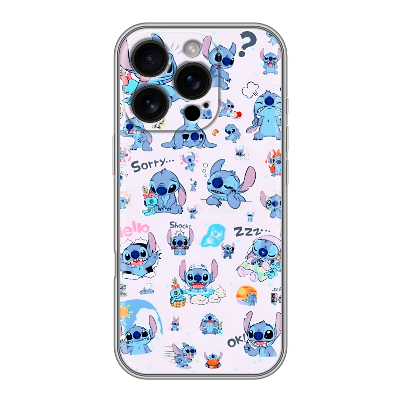 Силиконовый чехол на Iphone 16 Pro с принтом Лило и Стич Силиконовый чехол на Iphone 16 Pro с принтом Лило и Стич