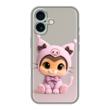 Силиконовый чехол на Iphone 16 Plus с принтом Куроми Kuromi Силиконовый чехол на Iphone 16 Plus с принтом Куроми Kuromi