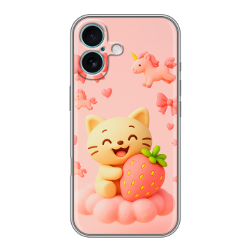 Силиконовый чехол на Iphone 16 Plus с принтом для девочек Силиконовый чехол на Iphone 16 Plus с принтом для девочек
