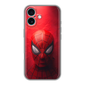 Силиконовый чехол на Iphone 16 Plus с принтом Spiderman Человек паук Силиконовый чехол на Iphone 16 Plus с принтом Spiderman Человек паук