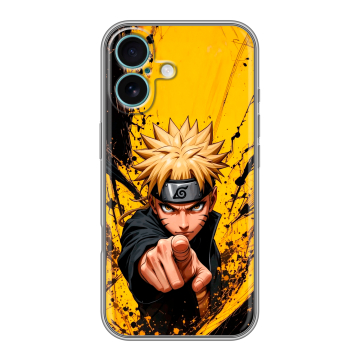 Силиконовый чехол на Iphone 16 Plus с принтом Naruto Наруто Силиконовый чехол на Iphone 16 Plus с принтом Naruto Наруто