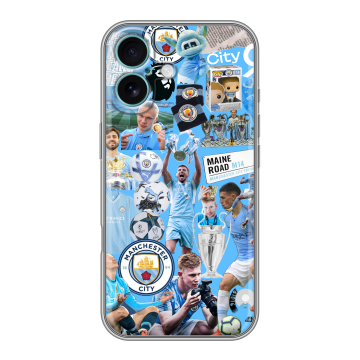 Силиконовый чехол на Iphone 16 Plus с принтом Man City Манчестер Сити Силиконовый чехол на Iphone 16 Plus с принтом Man City Манчестер Сити