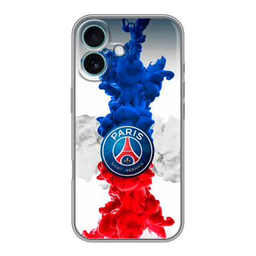 Силиконовый чехол на Iphone 16 Plus с принтом PSG ПСЖ Силиконовый чехол на Iphone 16 Plus с принтом PSG ПСЖ
