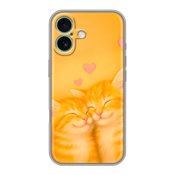 Силиконовый чехол на Iphone 16 Plus с принтом Милые котята Силиконовый чехол на Iphone 16 Plus с принтом Милые котята