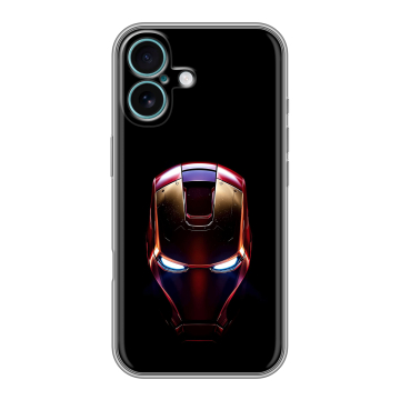 Силиконовый чехол на Iphone 16 Plus с принтом IronMan Железный человек Силиконовый чехол на Iphone 16 Plus с принтом IronMan Железный человек