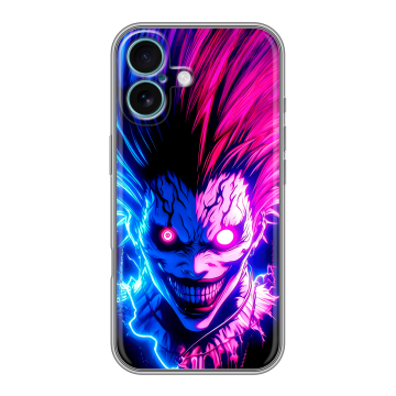 Силиконовый чехол на Iphone 16 Plus с принтом Death note Тетрадь смерти Силиконовый чехол на Iphone 16 Plus с принтом Death note Тетрадь смерти