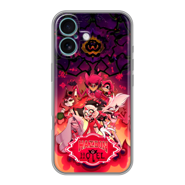 Силиконовый чехол на Iphone 16 Plus с принтом Hazbin Hotel Отель Хазбин Силиконовый чехол на Iphone 16 Plus с принтом Hazbin Hotel Отель Хазбин