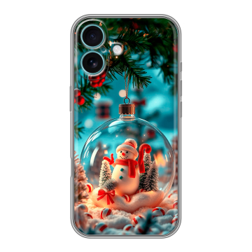 Силиконовый чехол на Iphone 16 Plus с принтом Новый год Силиконовый чехол на Iphone 16 Plus с принтом Новый год
