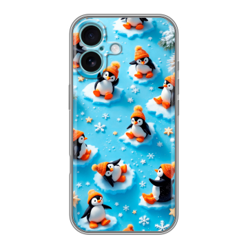 Силиконовый чехол на Iphone 16 Plus с принтом Новый год Силиконовый чехол на Iphone 16 Plus с принтом Новый год