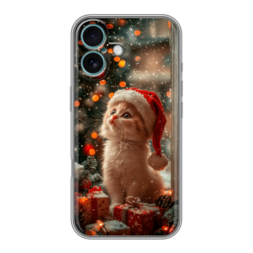Силиконовый чехол на Iphone 16 Plus с принтом Новый год Силиконовый чехол на Iphone 16 Plus с принтом Новый год
