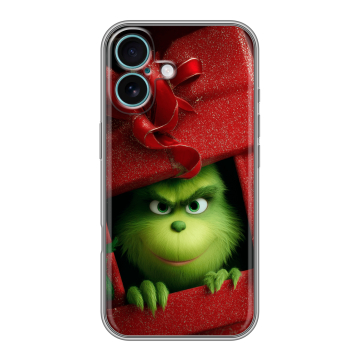 Силиконовый чехол на Iphone 16 Plus с принтом Новый год Силиконовый чехол на Iphone 16 Plus с принтом Новый год
